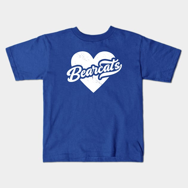 Vintage Bearcats School Spirit // High School Football Mascot // Go Bearcats Kids T-Shirt by SLAG_Creative